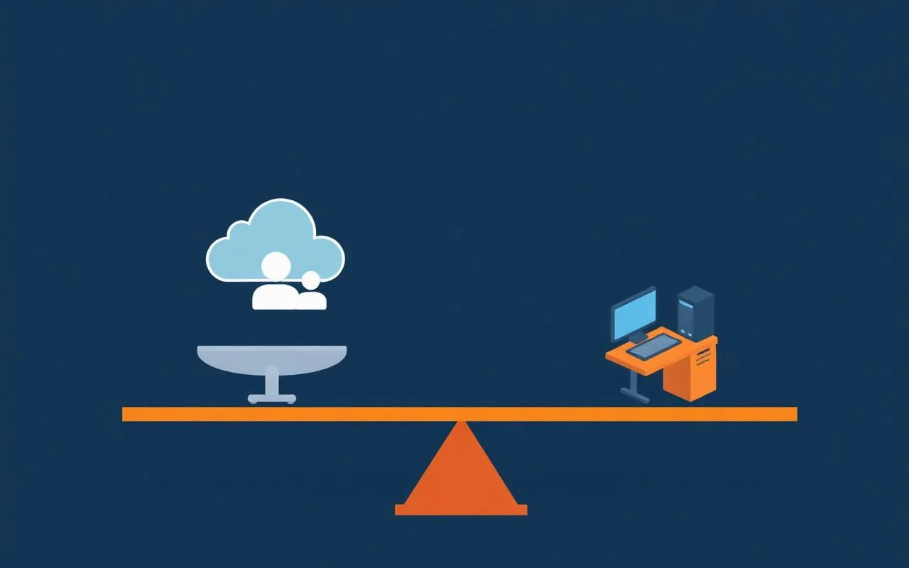 Cover illustration for article: Managed IT Services vs. In-house IT: Which is Right for Your Business?